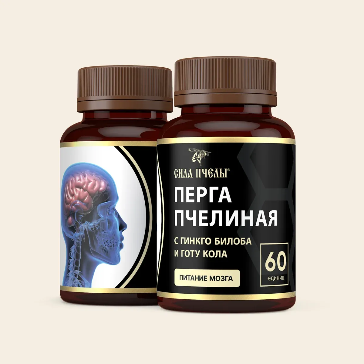 Аары пергасы — мээни азыктандыруу — «Сила Пчелы» оригинал упаковкасы
