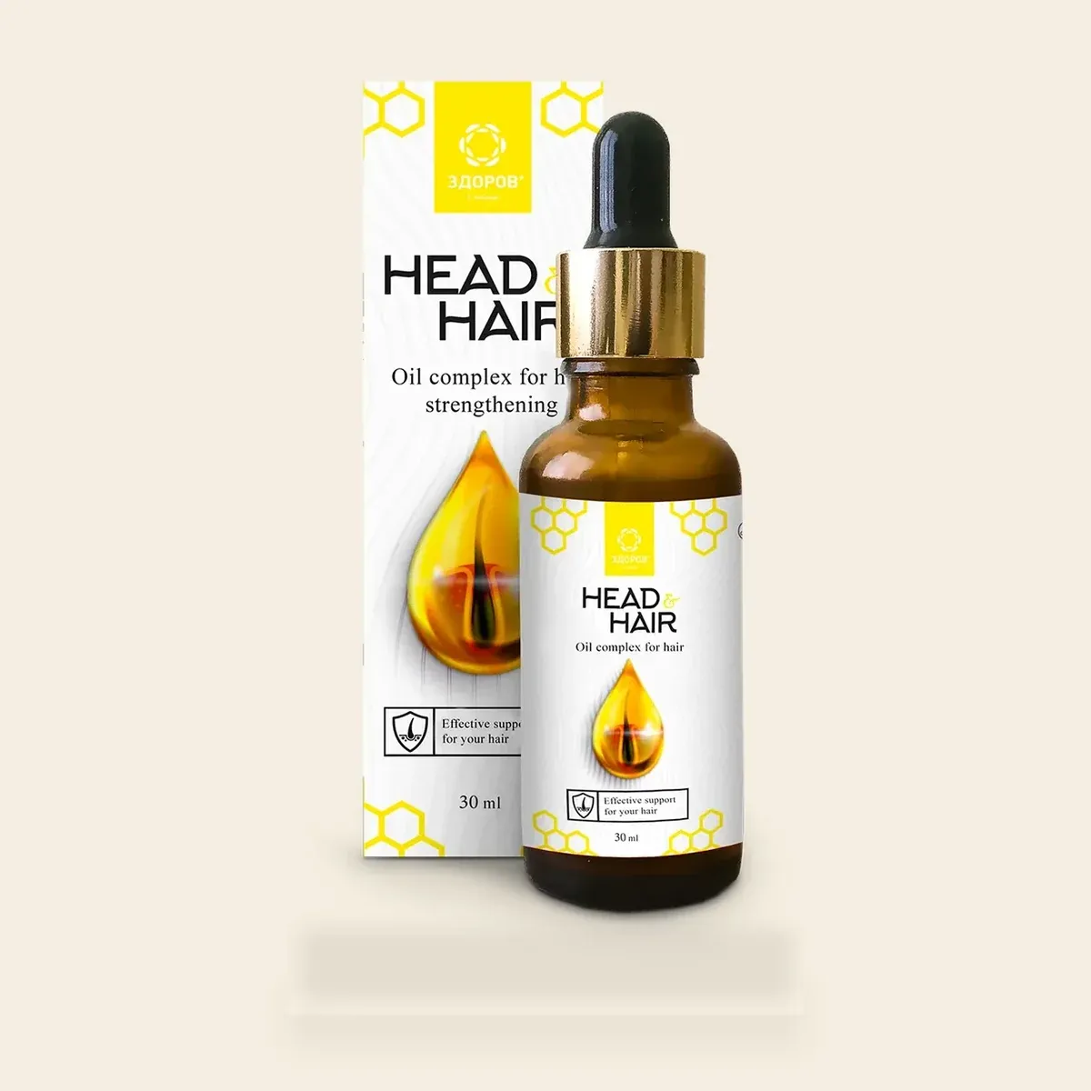 HEAD&HAIR — масло от выпадения волос — Сила Пчелы